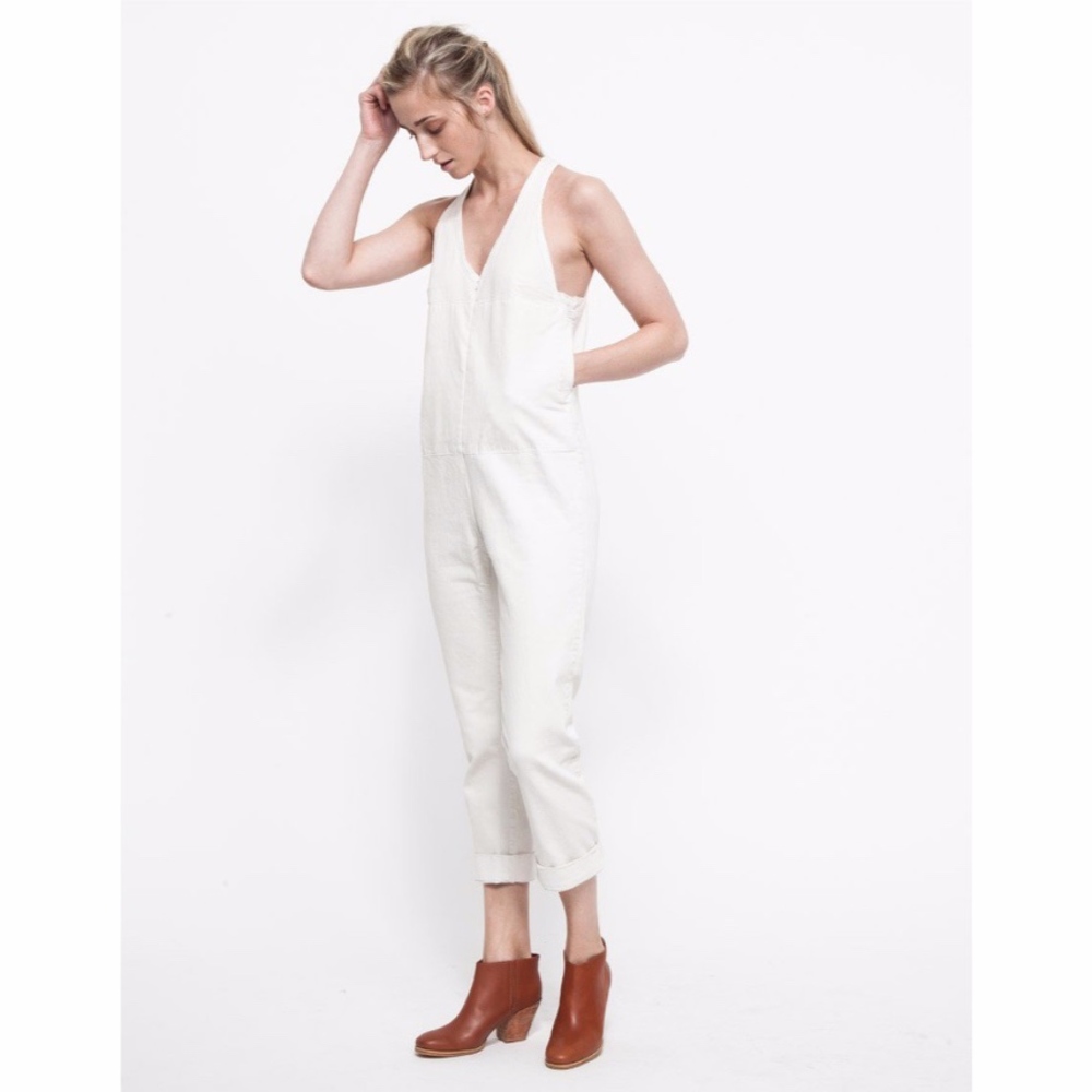 Rachel Comey Buxton Jumpsuit White Denim 6